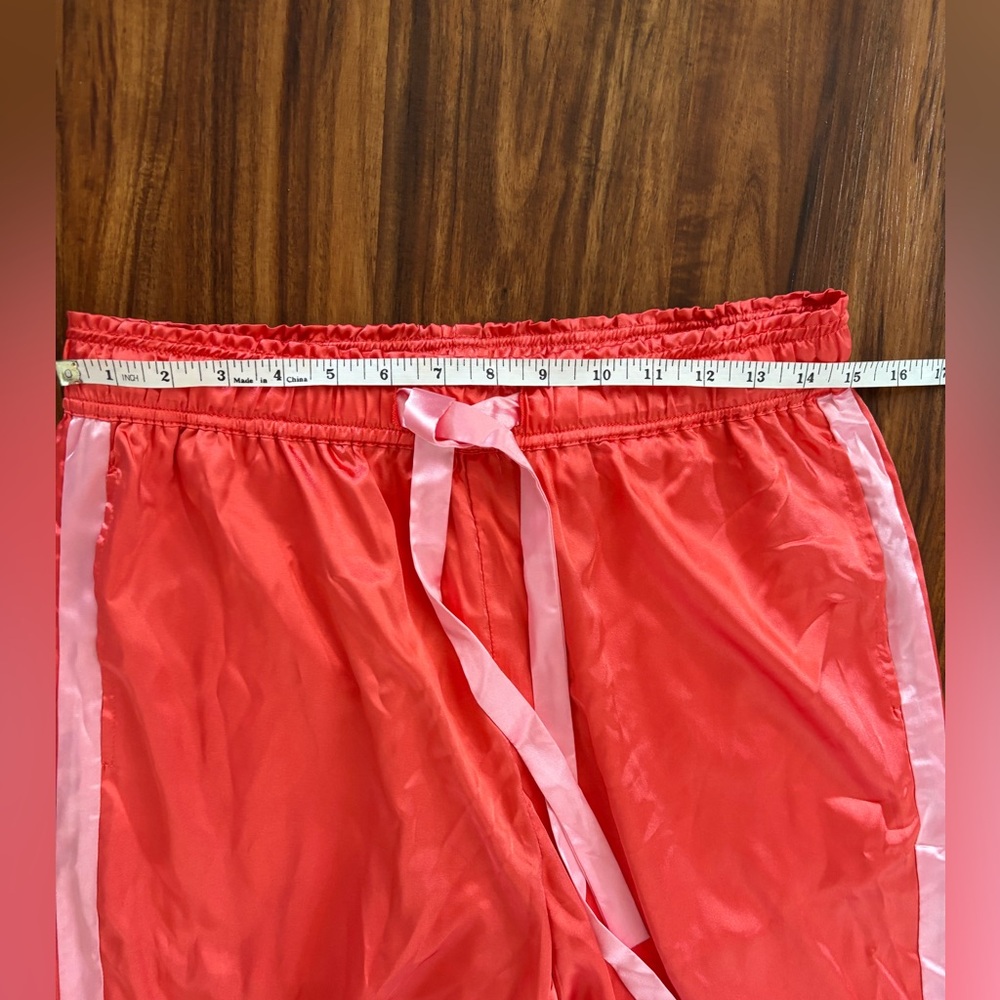 NWT Mersea Nuit Satin Sailors Pajama Set Medium in Sunset - Picture 9 of 11